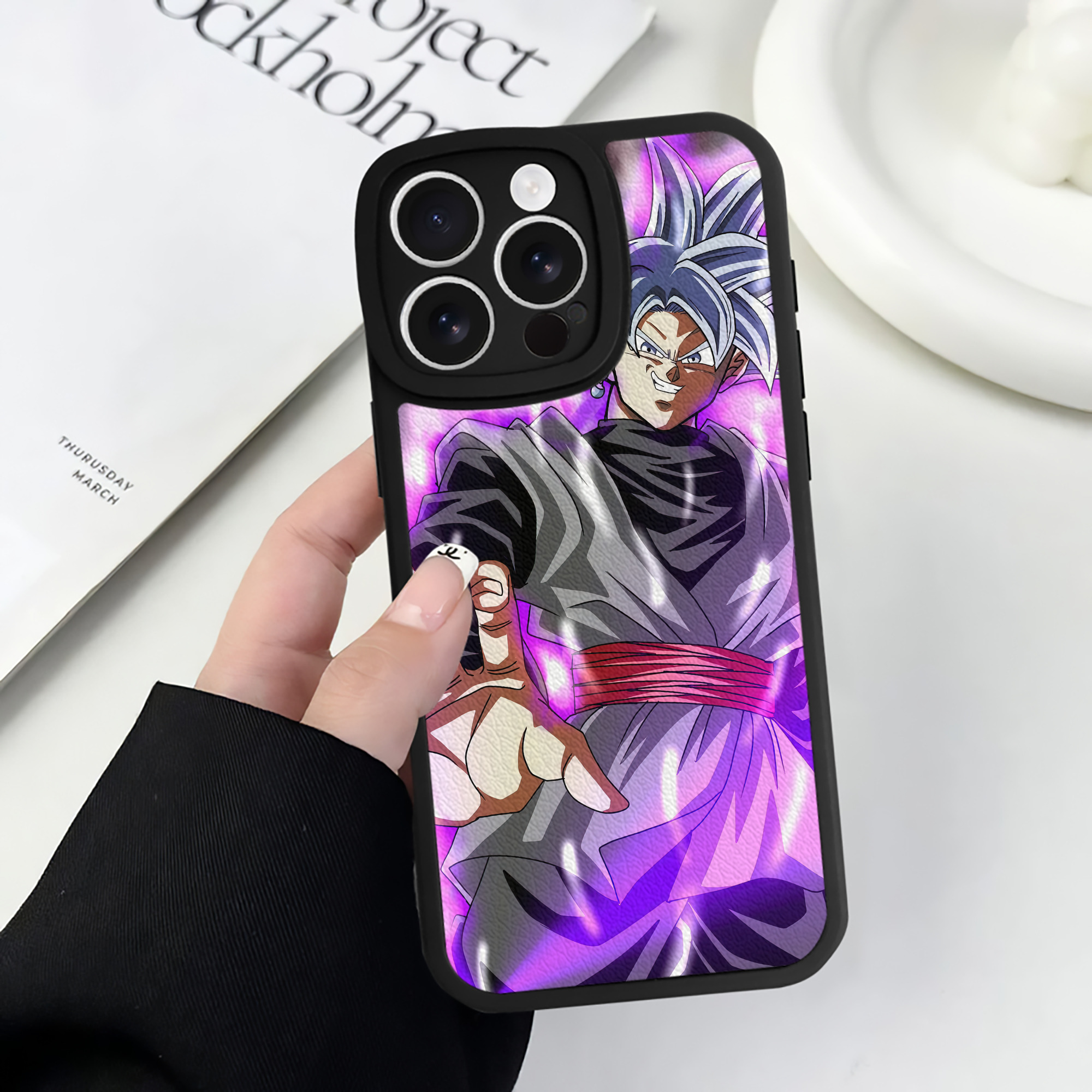 （画像用） ドラゴンボール DRAGON BALL 【iPhone 16シリーズ対応】シリコンスマホケース（レザー調） 材質：シリコン